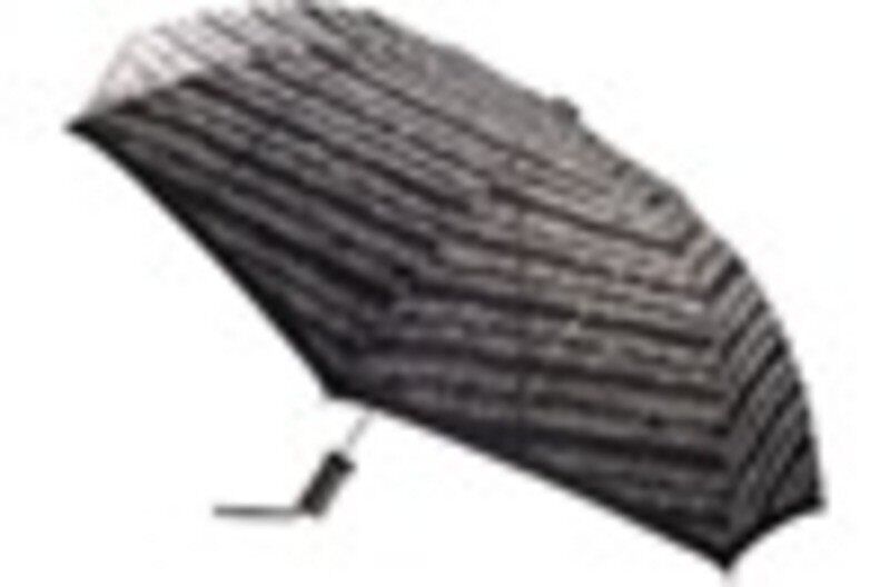 White Mini Travel Umbrella with Sheet Music Design by AIM Gifts