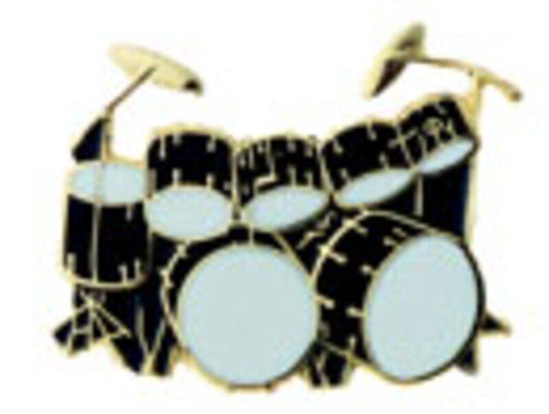 Mini Pin Double Bass Drum Set - Black