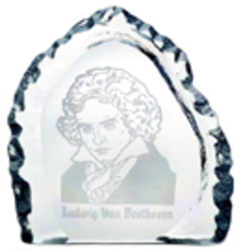 Glass Paperweight Beethoven Large