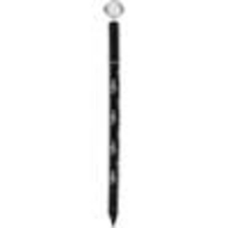 Pencil Rhinestone Tip G Clef Black / Silver