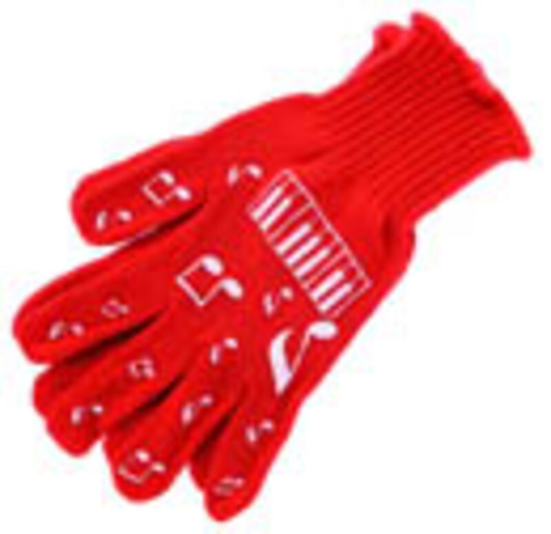 Gloves Keyboard Red Large