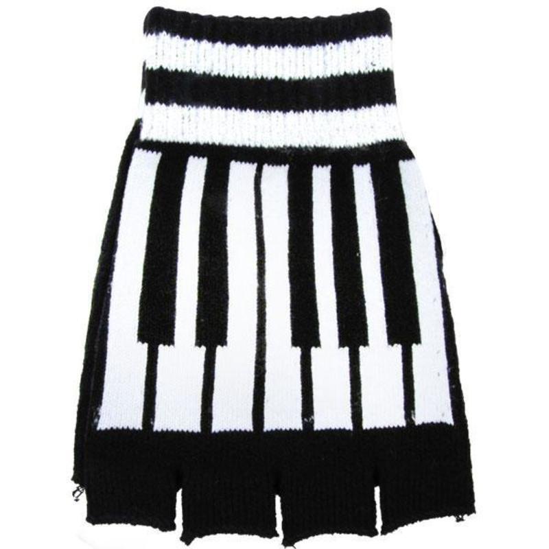 Fingerless Gloves With Keyboard