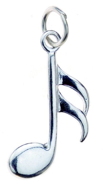 Sterling Silver Charm 16th Note