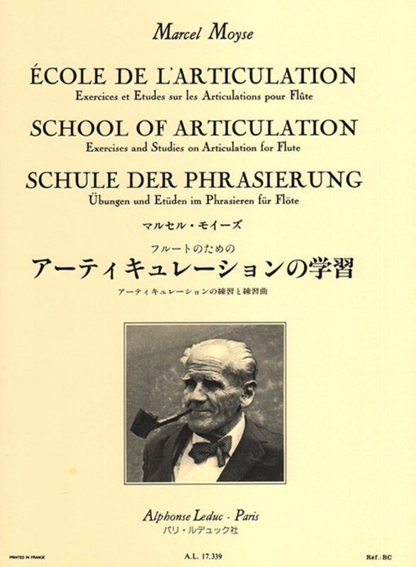 Moyse School of Articulation for Flute by Marcel Moyse, Alphonse Leduc, 16 Pages