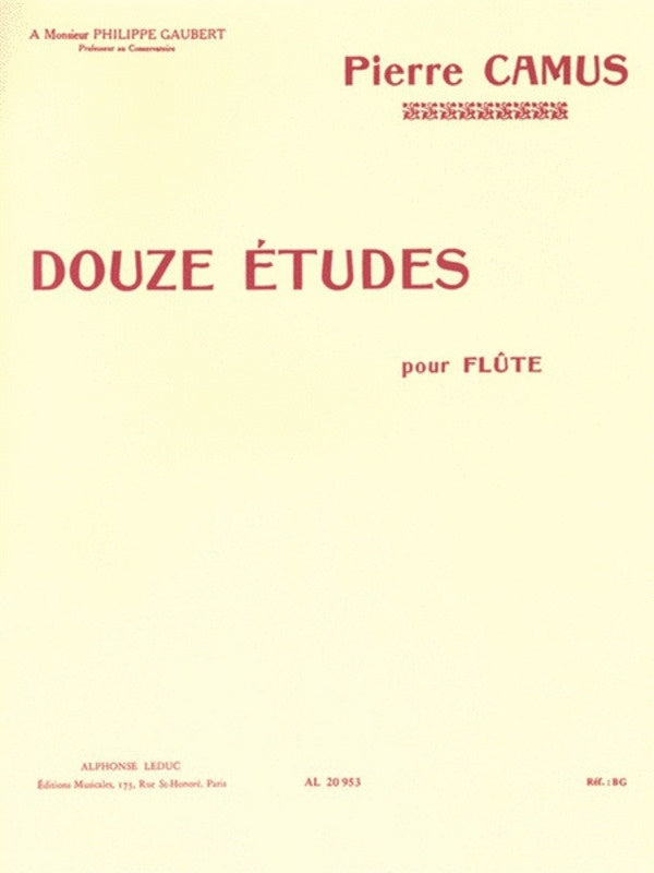 12 Etudes Flute (Softcover Book)