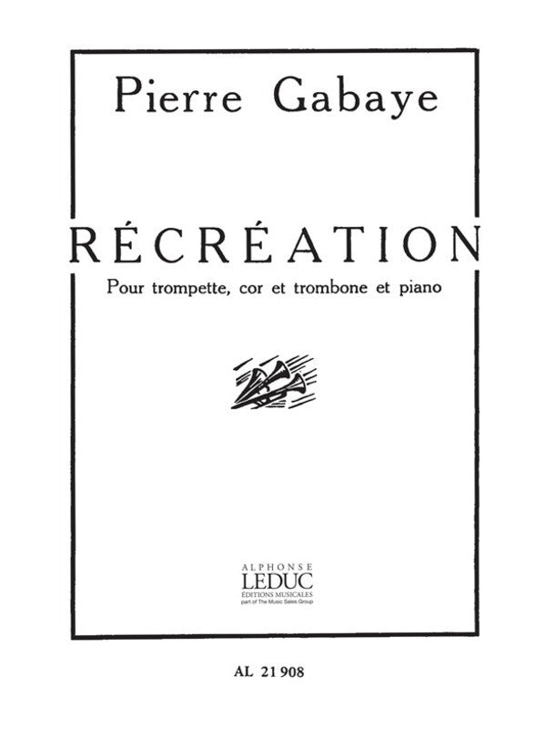 Gabae - Recreation For Trumpet/Horn/Trombone/Piano (Music Score/Parts)
