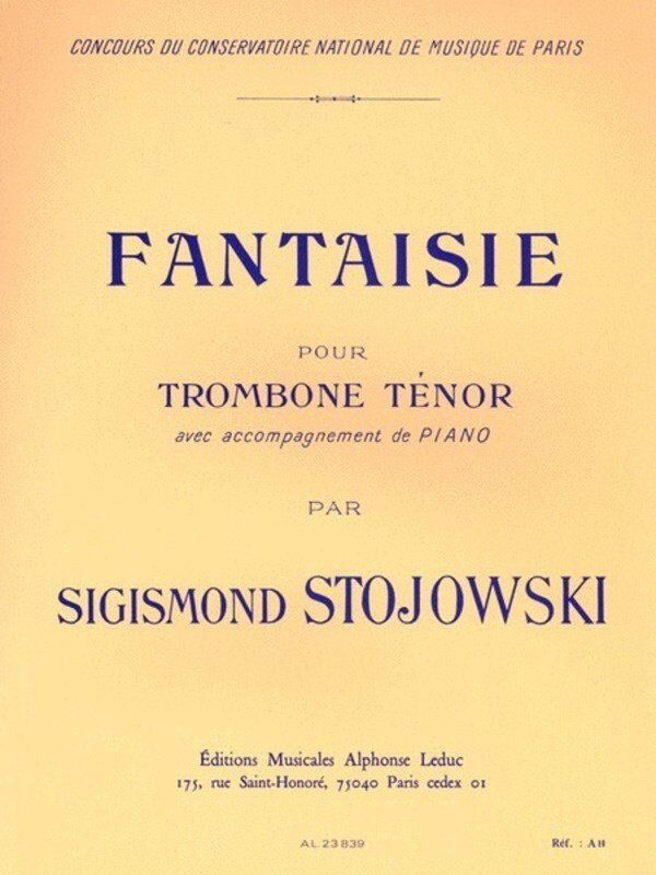 Stojowski - Fantaisie Op. 38 for Tenor Trombone and Piano