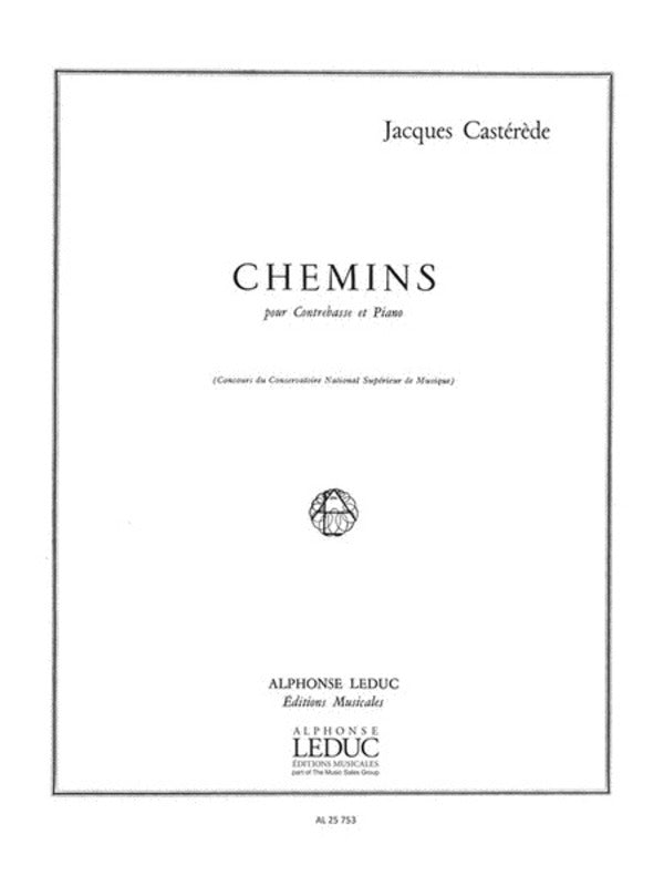 Casterede - Chemins For Double Bass/Piano (Softcover Book)
