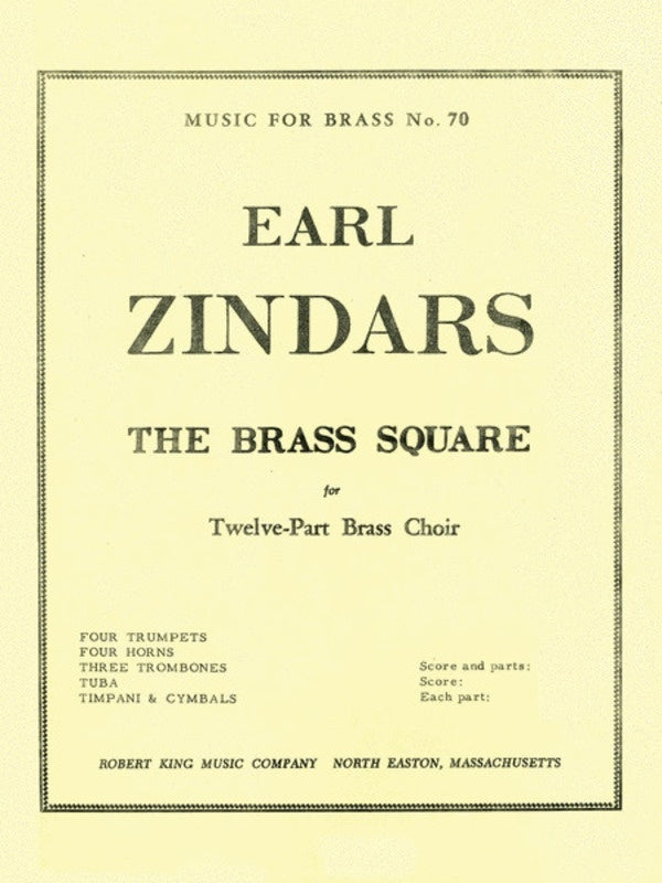 Zinders - The Brass Square Brass Ensemble (Music Score/Parts)