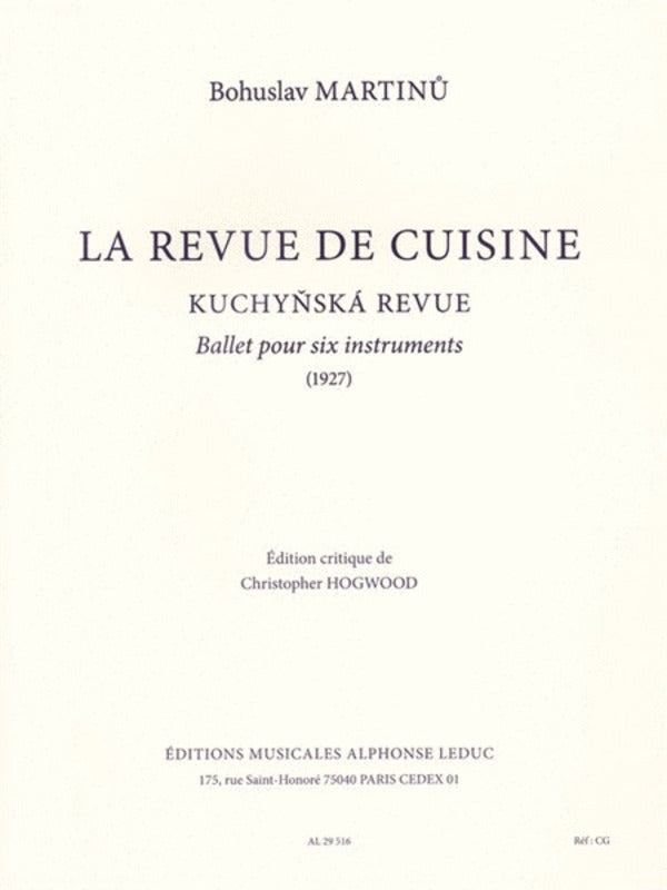 Martinu - Kitchen Revue Ballet For 6 Instruments
