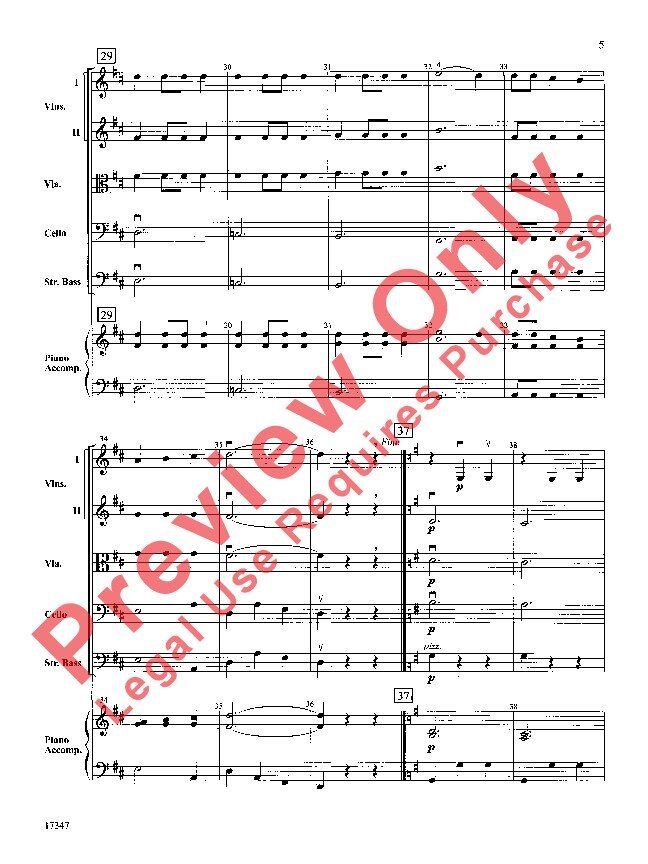Night in Vienna for String Orchestra SO1 Full Score — view 6
