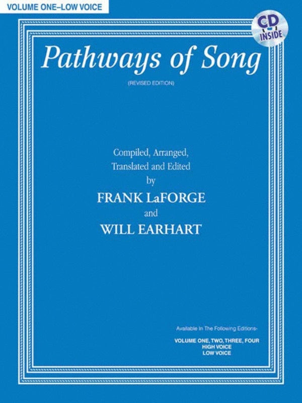 Pathways Of Song Book 1 Book/CD Low Voice