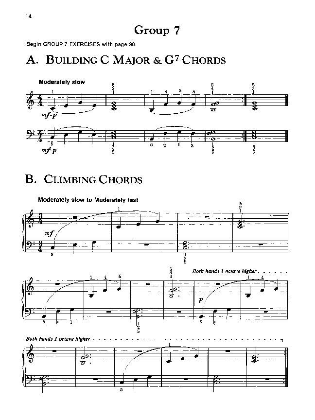 Alfred's Basic Piano Chord Approach Technic Book Level 1 — view 2