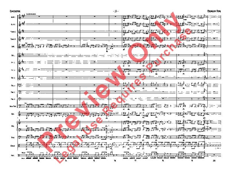 Crunchy Frog Jazz Ensemble by Gordon Goodwin, Alfred Music, 156 Pages, SmartMusic Available, Lead Trumpet Range G# — view 5