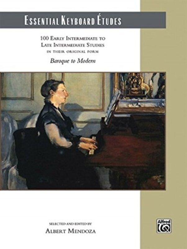 Essential Keyboard Etudes by Alfred Music - 100 Piano Etudes for Early Intermediate to Late Intermediate Levels, 152 Pages, Comb-Bound.