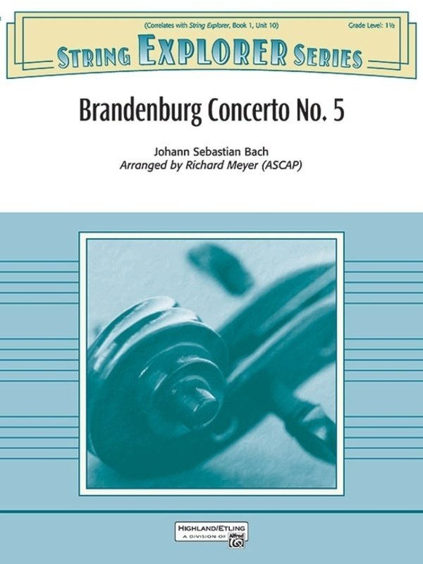 Bach - Brandenburg Concerto No 5 So1.5 Sc/Pts (Alfred Music)