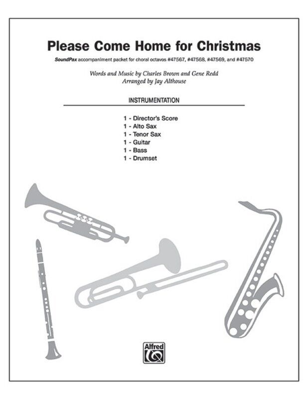 Please Come Home for Christmas Soundpax Instrumental Parts 10 Pages Alfred Pop Choral Series