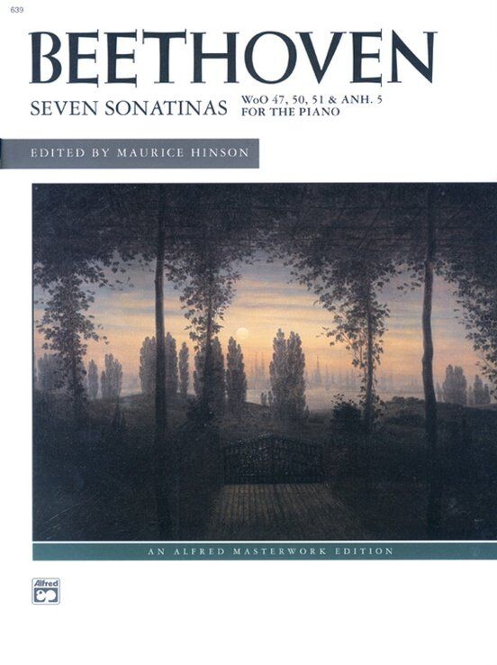 Beethoven - 7 Sonatinas for Piano, Alfred Masterwork Edition, 64 Pages
