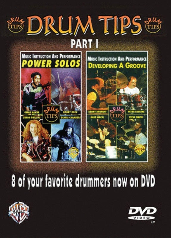 Drum Tips Developing A Groove / Power Solos DVD Book