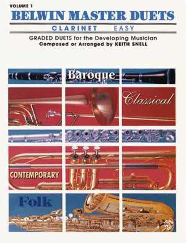Belwin Master Duets Easy Vol 1 Clarinet Book