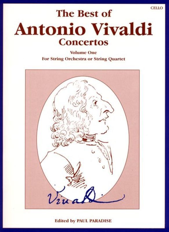 Best Of Antonio Vivaldi Concertos Book 1 Cello Book