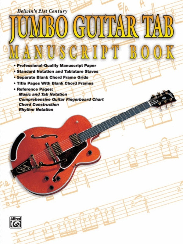 Jumbo Guitar TAB Manuscript Book 80P 21st Century Book