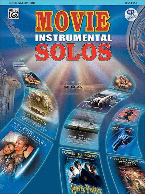Movie Instrumental Solos Tenor Saxophone Book/CD Book