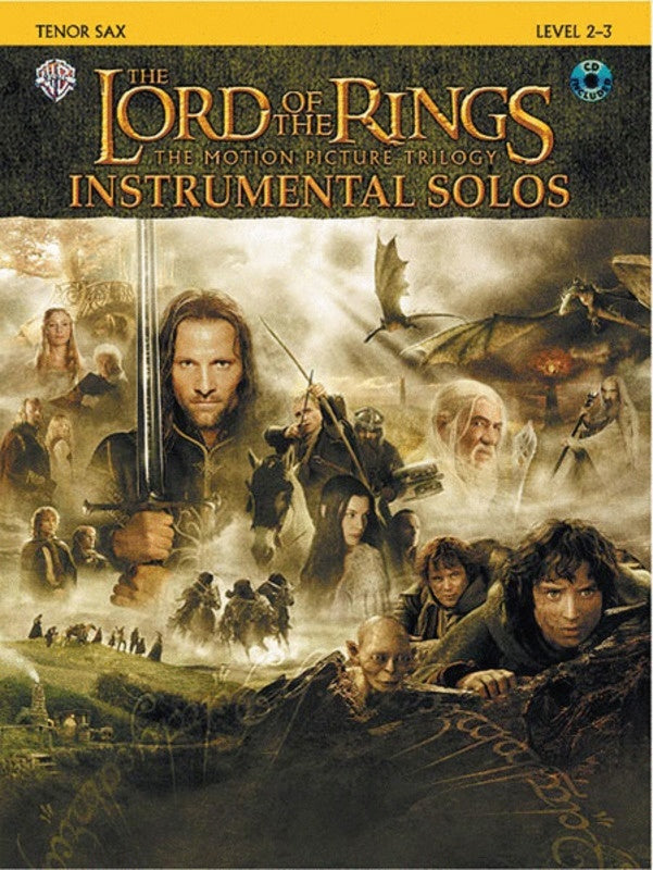 Lord Of The Rings Inst Solos Tenor Sax Book/CD Book
