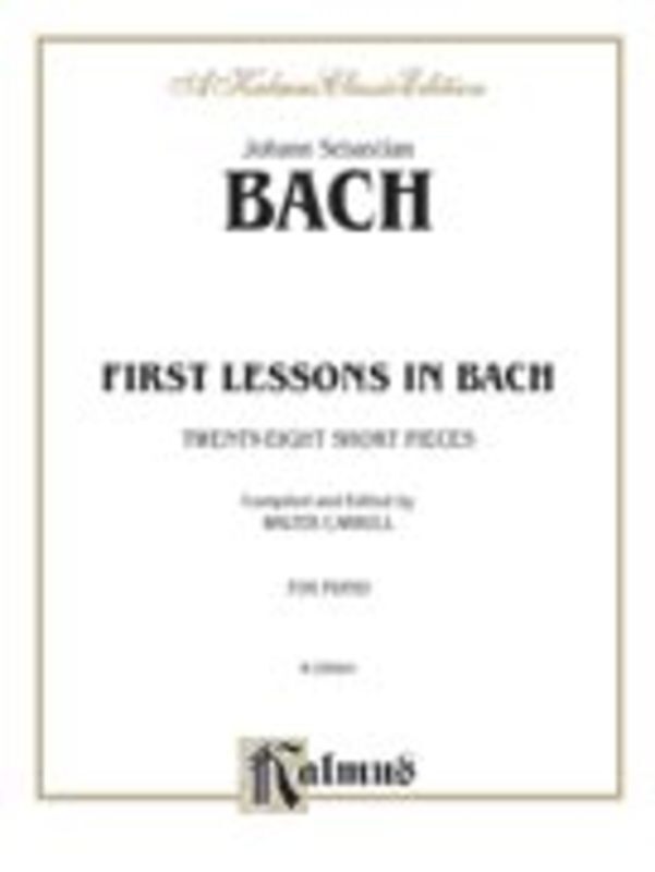 First Lessons In Bach Ed Carroll