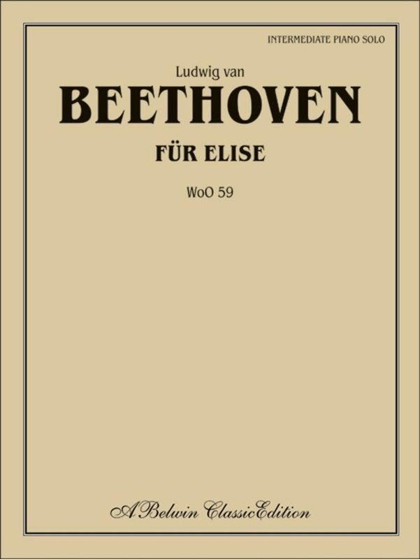 Beethoven - Fur Elise Woo 59 Intermediate Piano Solo (Alfred Music)