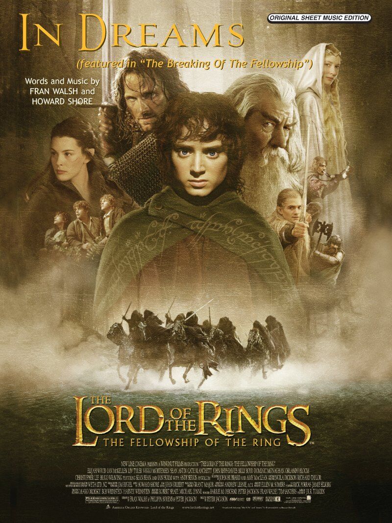 In Dreams from Lord of the Rings Songbook S/S PVG by Howard Shore