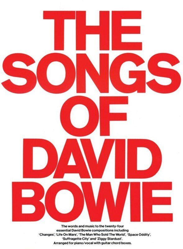 Songs of David Bowie PVG Songbook