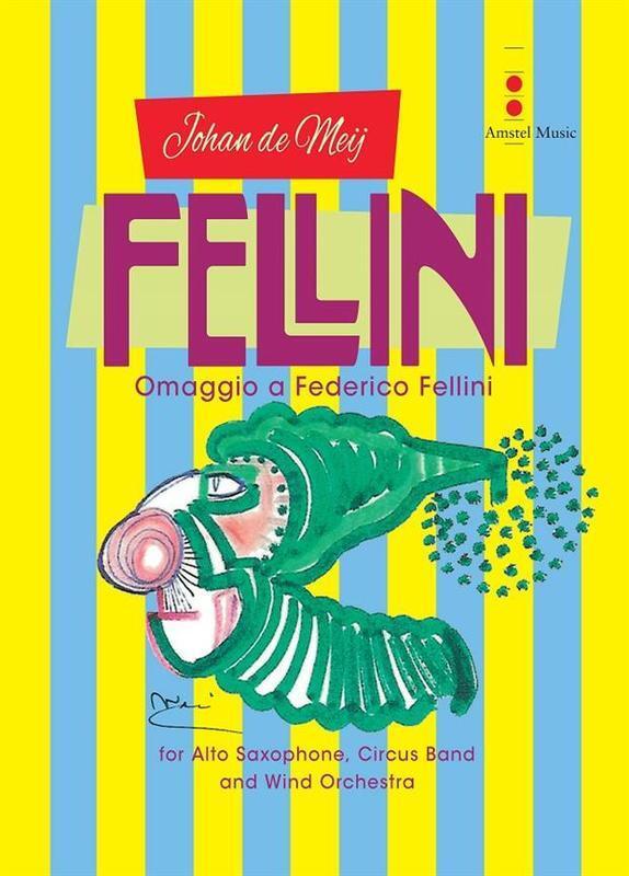 Fellini Alto Sax/Circus And Concert Band Score/Parts Book