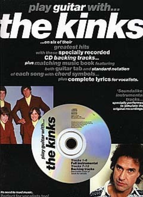 Play Guitar With The Kinks TAB Softcover Book/CD