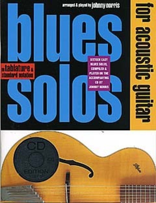 Blues Solos For Acoustic Guitar TAB Softcover Book/CD