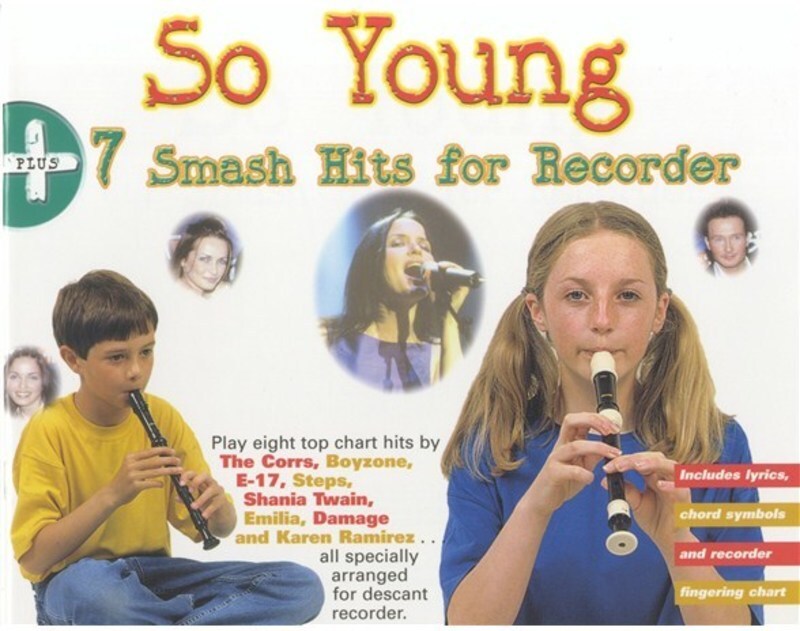 So Young And 7 Smash Hits For Recorder (Softcover Book)