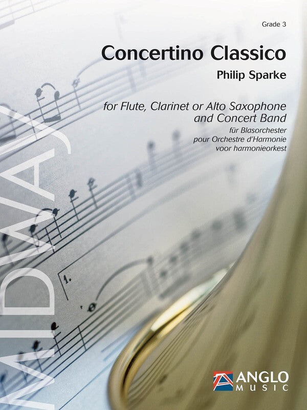 Concertino Classico For Flute And Band DHCB4 (Music Score/Parts) Book
