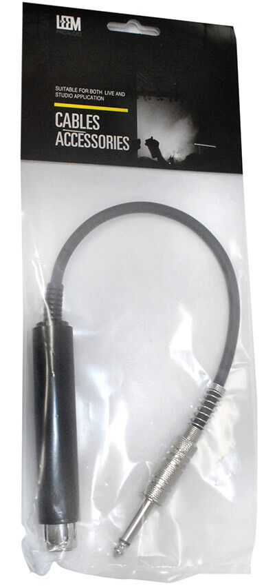 Leem Impedance Matching Transformer with 12" Cable, 1/4" Plug, Female XLR, and Impedance Selector Switch — view 2