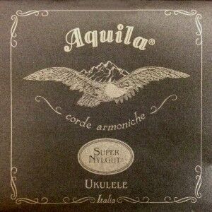 Aquila Super Nylgut Low-D Baritone Ukulele String Set - Natural Pearl Color, Smooth Surface, Fast Tuning, Durable, Rich Tone