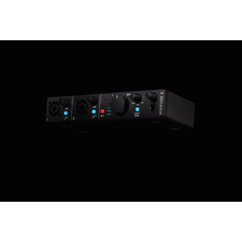 Arturia MiniFuse 2 USB Audio & MIDI Interface - 2 In/2 Out, Black — view 3