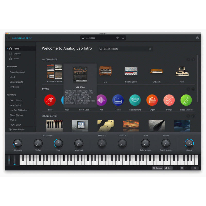 Arturia V Collection 11 Intro Download Code - 10 Key Instruments Bundle — view 2