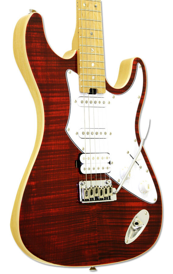 Aria 714-MK2 Fullerton Series Electric Guitar Ruby Red — view 3