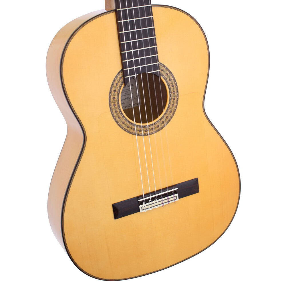 Aria AC70F AC-Series Flamenco Classical Guitar Natural Finish 4/4 Size — view 3
