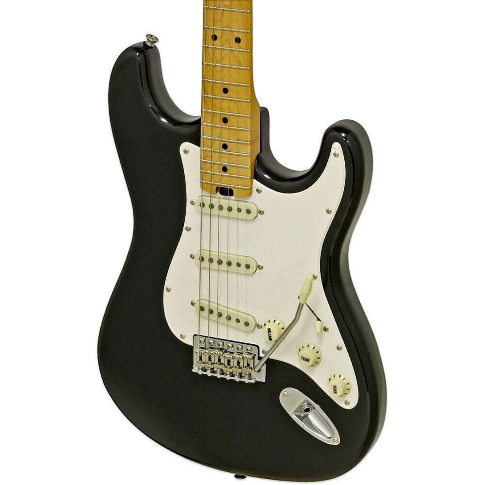 Aria STG-57 Modern Classics Series Electric Guitar Black Solid Body — view 3