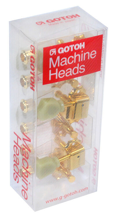 Gotoh SD90 Series Gold Finish 3+3 Tuning Machines for Acoustic/Electric Guitars — view 4