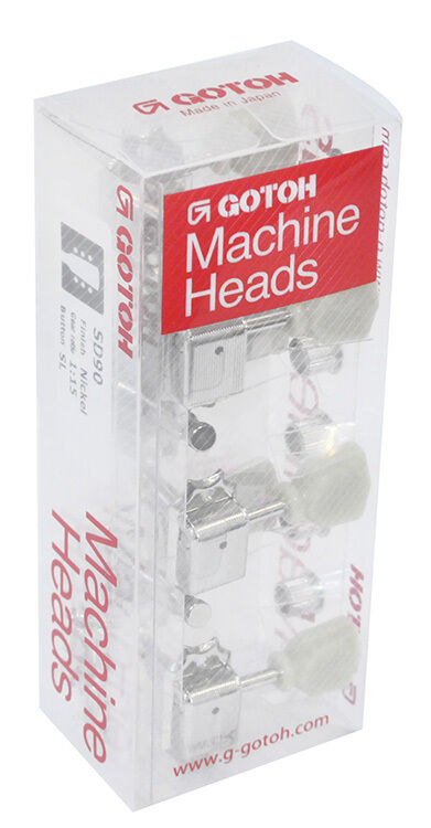 Gotoh SD90 Series Nickel Finish 3+3 Tuning Machines for Acoustic/Electric Guitars — view 2