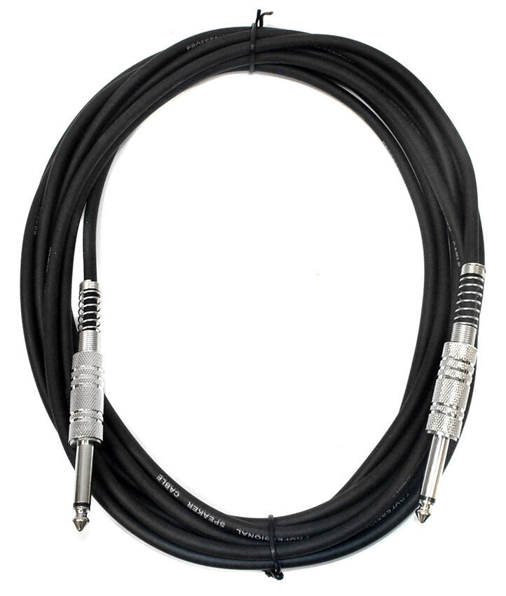 Leem 15ft Speaker Cable with 1/4" Straight TS Connectors — view 2