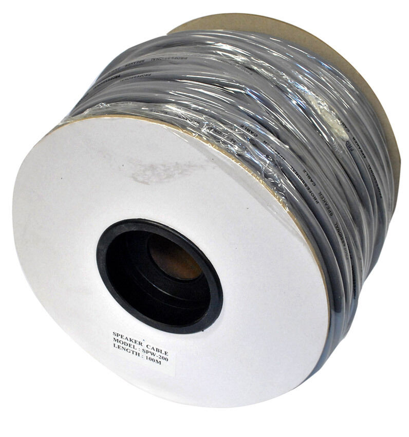 Leem 100m 2 Core 2.3mm 16-Gauge Bulk Speaker Cable with PVC Shield