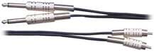 AMS ASR6 006 Ft Cable 2 X 6.3 Mono To 2 X Rca Male Jack