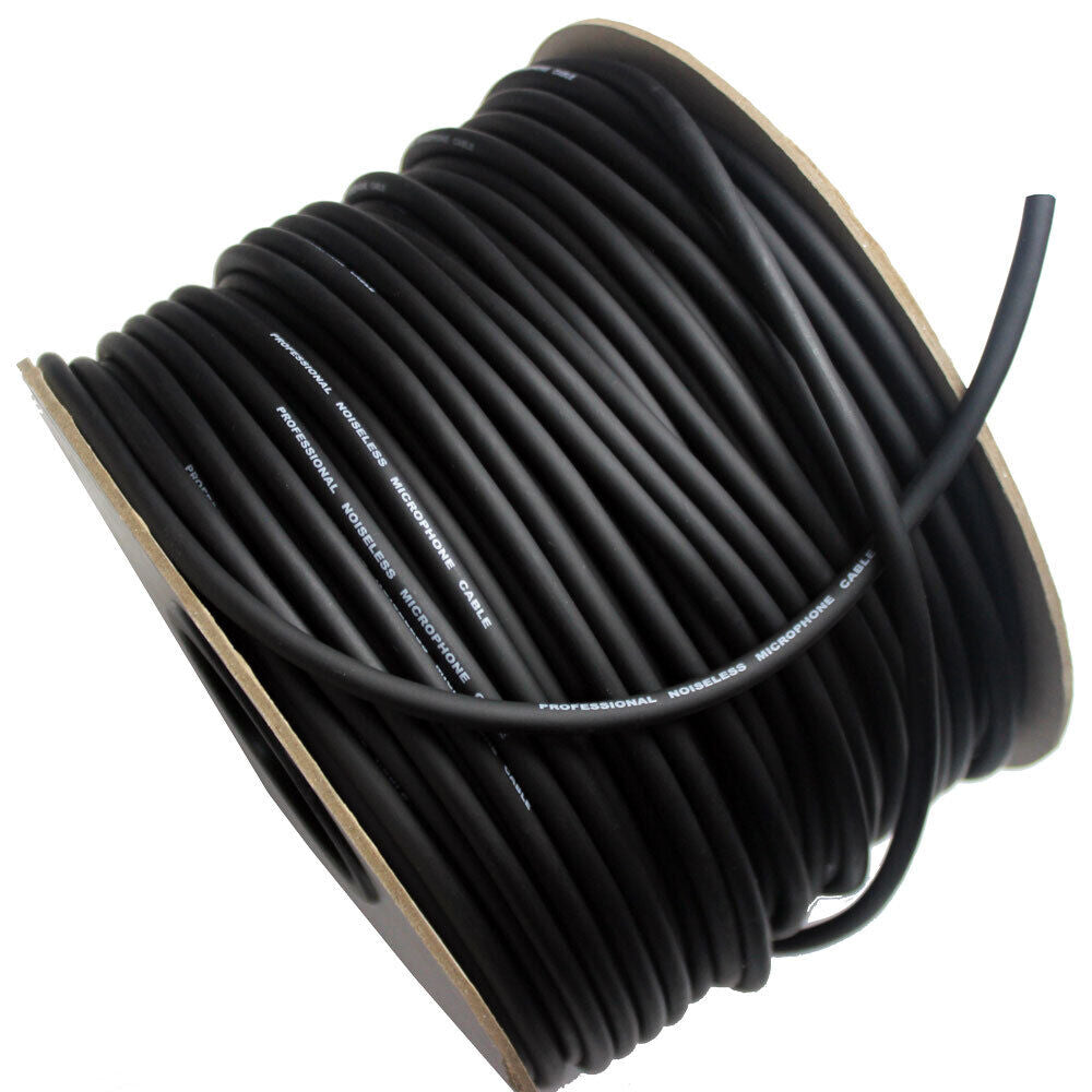 Leem 100m Microphone Cable, 0.12mm CU x 20, Braided Shield, Double Conductor, Shielded, 6.3mm Outer Diameter — view 2